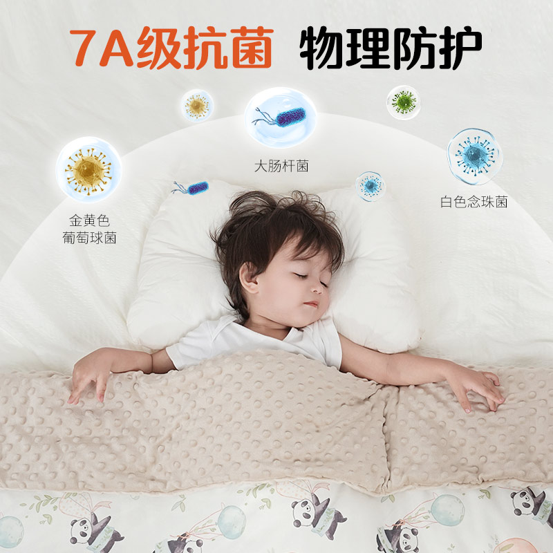 婴儿豆豆被春秋冬季宝宝加厚小被子幼儿园午休盖被四季通用毛毯