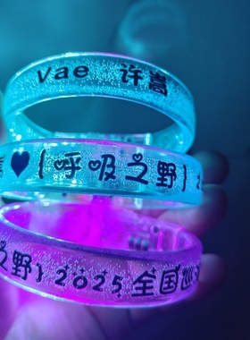 vae许嵩 应援手环呼吸之野演唱会 led发光手环应援物明星周边定制