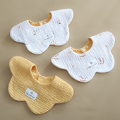 婴幼儿小围嘴男女宝宝a类纯棉新生儿围兜0 3月防吐奶高颜值口水巾