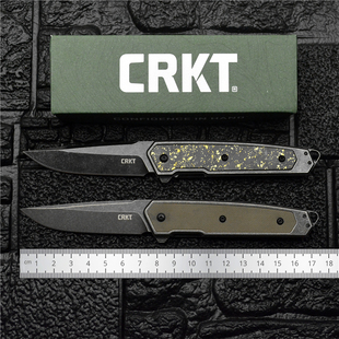 CRKT7091折刀迷你户外刀具防身工具高硬度锋利折叠刀水果刀口袋刀