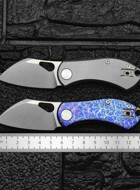 巨鼠钛合金迷你折刀随身EDC防身口袋便携锋利高硬度水果刀瓜果刀