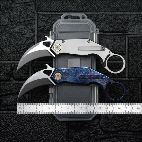 北极鼠折刀钛合金D2钢高硬度锋利