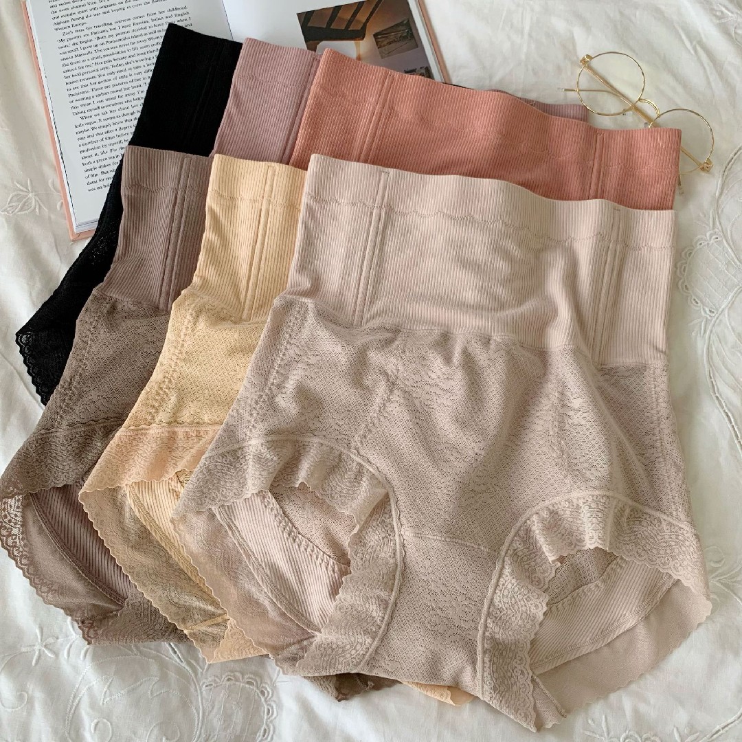 内裤女高腰性感无痕蕾丝轻收腹夏