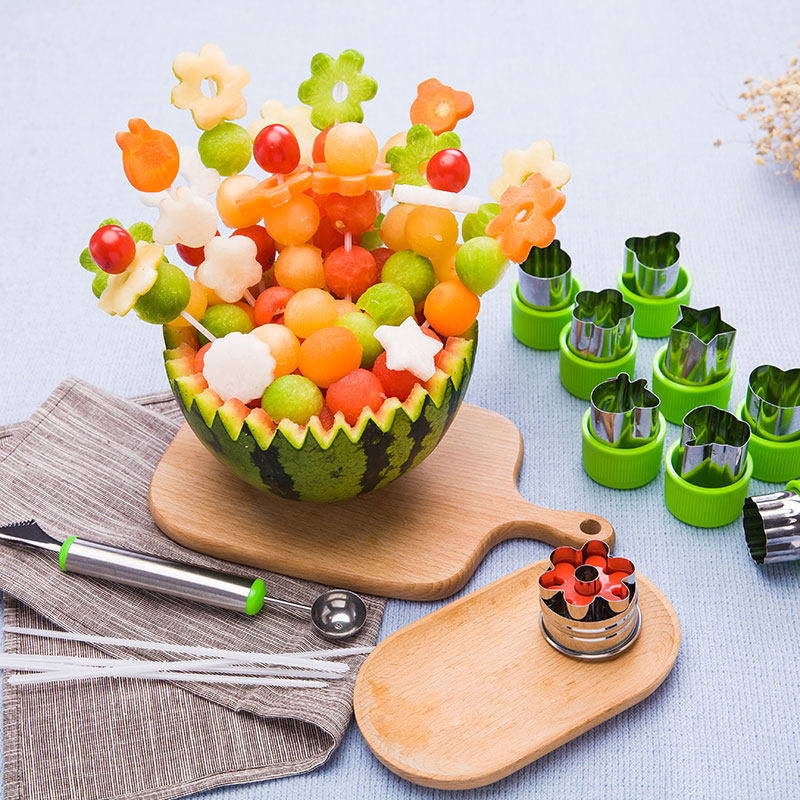 不锈钢创意水果蔬菜切花器卡通花样面食面点造型工具蝴蝶面模具