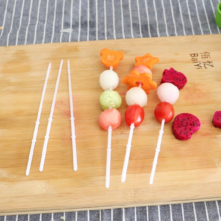 制作水果花束专用签水果叉塑料防滑棒果蔬串签水果花料工具20根|ruв категории посуда, посуда, фрукты вилка/фрукты подписать - от Buy2taobao.com для оказания профессиональной услуги покупки агента Taobao