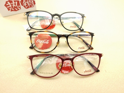 〖贵阳微眼镜〗可口可乐18152平光眼镜韩版潮素颜大黑框近视