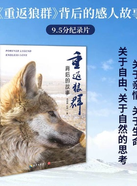 重返狼群背后的故事 李微漪红娟著 搭让我陪你重返狼群+千里寻你重返狼群 狼图腾中小学生寒暑假课外阅读书籍青少年读物