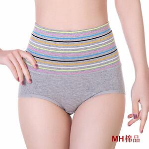 2条包邮买4送1 高腰内裤女 全棉纯棉产后收腹中老年暖宫护腰大码