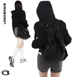 BINGBONG 双肩包大容量斜挎包设计感背包大学生通勤包包 留校学姐