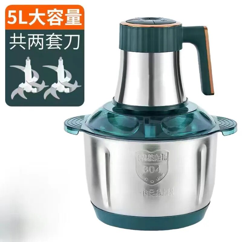鑫昌泰正品(新疆包邮)电动绞肉机家用多功能料理不锈钢蒜蓉大容量