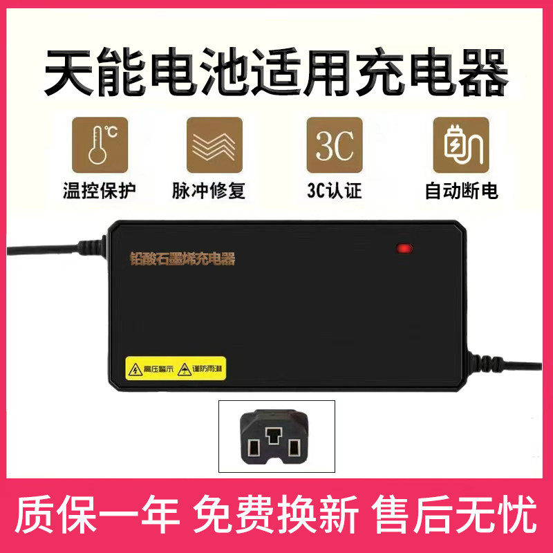 天能原厂原装自动断电充电器