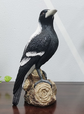 树脂仿真喜鹊摆件花园庭院阳台