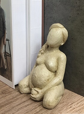 热款仿泥雕妊娠三部曲家居