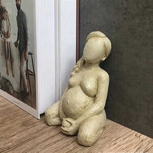 热款仿泥雕妊娠三部曲家居