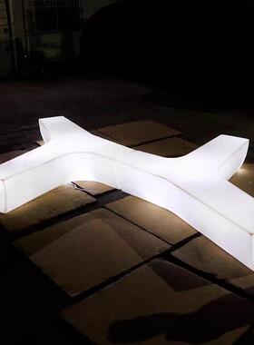 GIM户外庭院园发光营树枝凳酒店餐厅聚商场创花意灯光座椅会地公