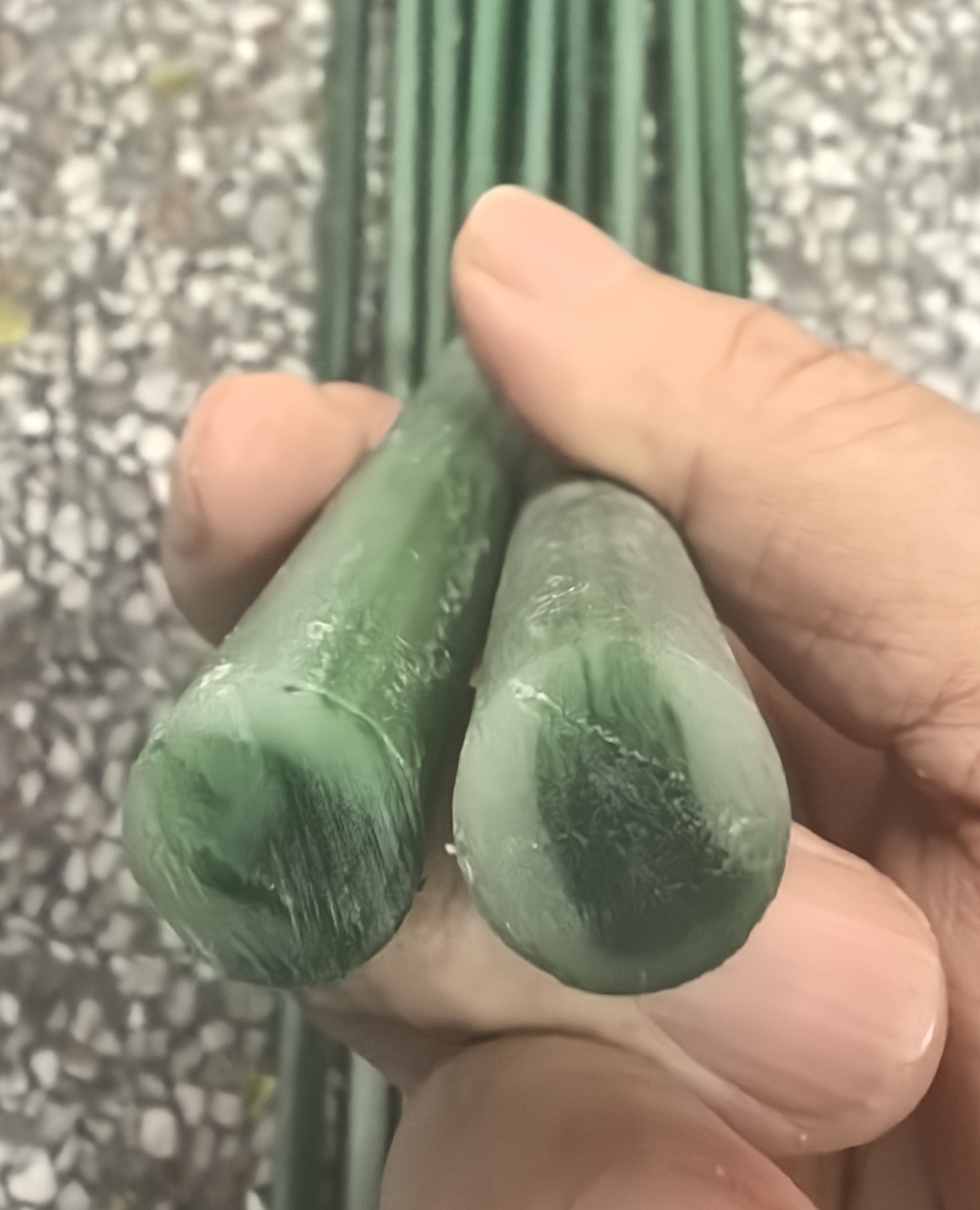 仿翡翠料仿玉石料葫芦口料手柄料仿缅甸翡翠料