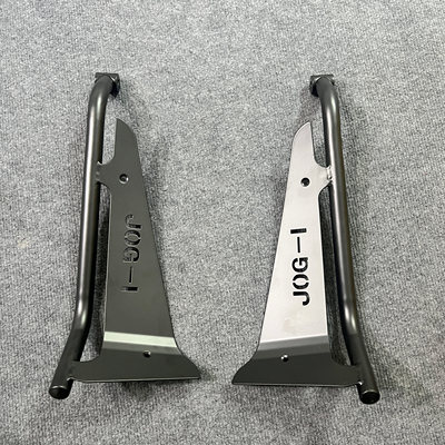 适用巧格i125plus新老款护杠保险杠不锈钢护杠加宽脚踏射灯改装件