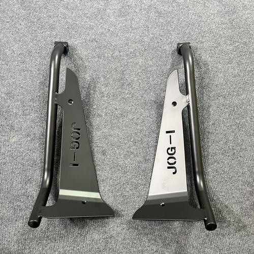 适用巧格i125plus新老款护杠保险杠不锈钢护杠加宽脚踏射灯改装件