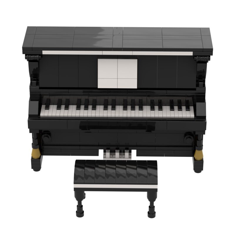 钢琴模型摆件国产积木小颗粒moc 女孩男孩玩具益智拼装DIY礼物