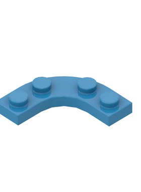 兼容积木68568配件拐角弧形3X3板配件零件MOC补拼装拼插玩具