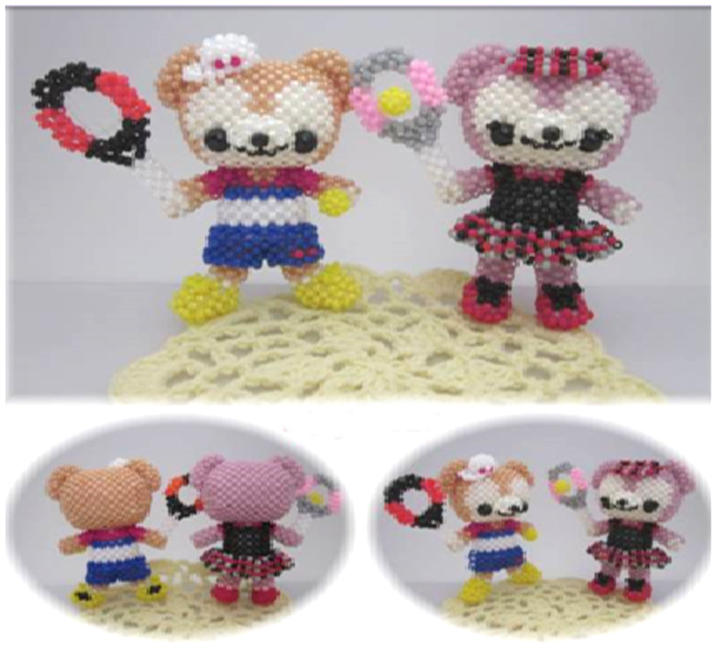 DIY手工串珠材料包棒球情侣达菲中文表格日本进口TOHO米珠玩偶