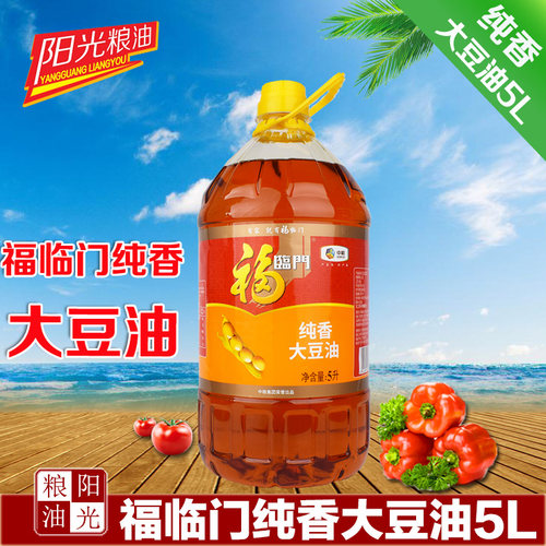 福临门纯香大豆油5L东北豆油