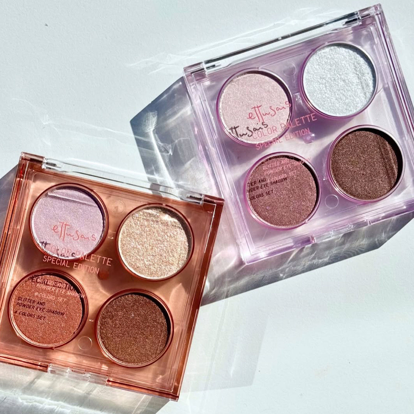 12.26发售日本ettusias艾杜莎限定四色眼影盘 多种质地细闪光泽感