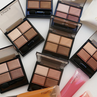 2.17发售 日本excel四色眼影盘2026限定 米色棕色系晕染细腻柔和