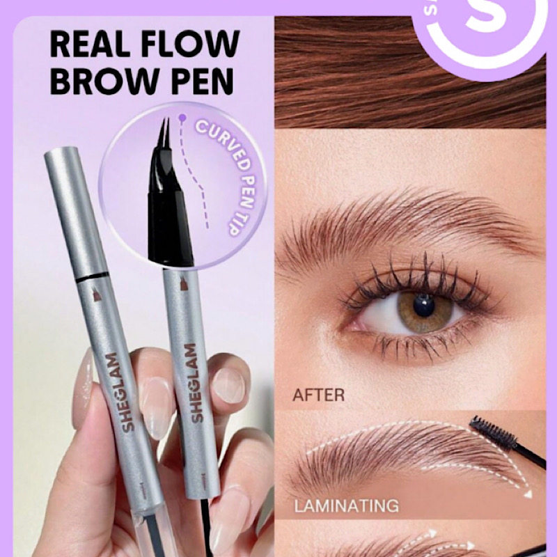 sheglam双线条眉笔一笔多用