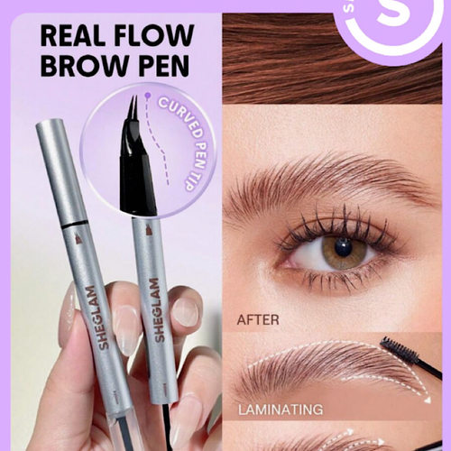 sheglam双线条眉笔一笔多用