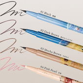 绘画极细液体眼线笔防水不晕染黑色0.5ml 日本millefee眼线液笔