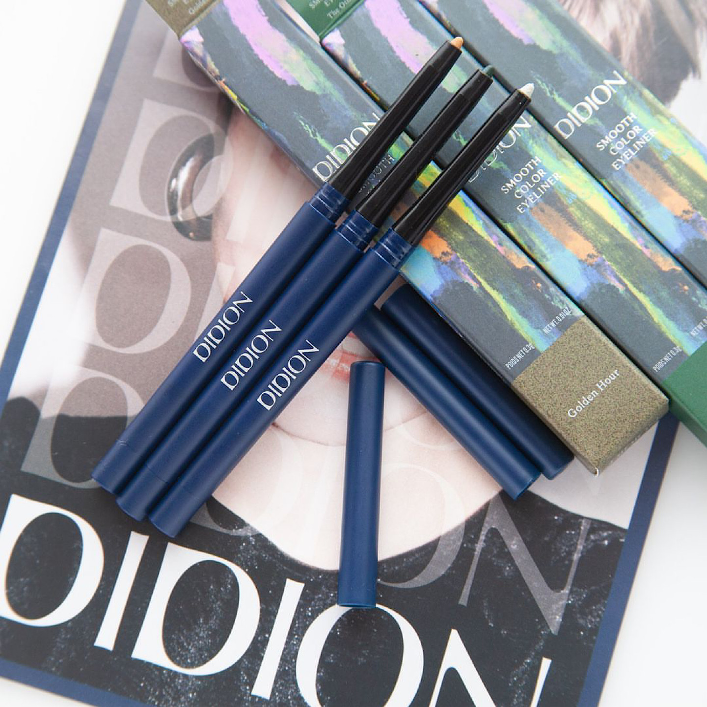 日本DIDION小众彩色8色眼线胶笔