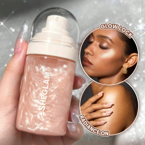 sheglam自带金色细闪定妆喷雾