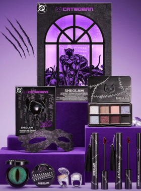 Sheglam猫女联名系列catwomen钻戒高光眼影猫眼腮红染唇液 大套盒