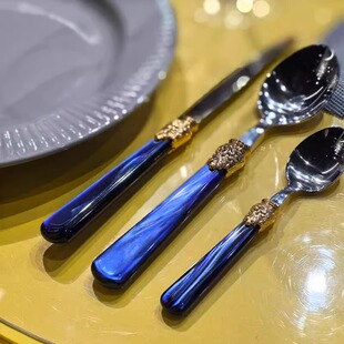 意大利进口Rivadossi珠光女王系列316不锈钢西餐餐具刀叉勺