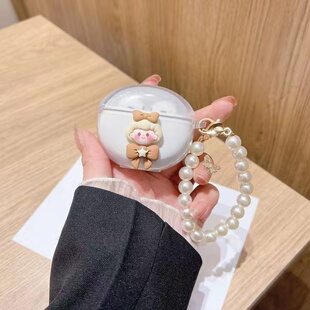 可爱蝴蝶结女孩适用一加Buds4蓝牙耳机保护套OnePlusbuds4防摔软壳