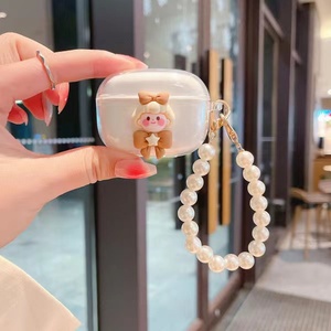 可爱蝴蝶结女孩适用荣耀亲选LCHSE耳夹式2蓝牙耳机保护套软壳防摔