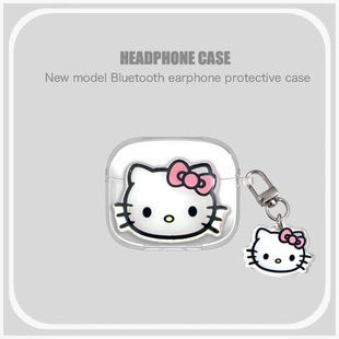 可爱蝴蝶结kt猫适用OPPO Enco Air4i蓝牙耳机保护套encoair4i卡通