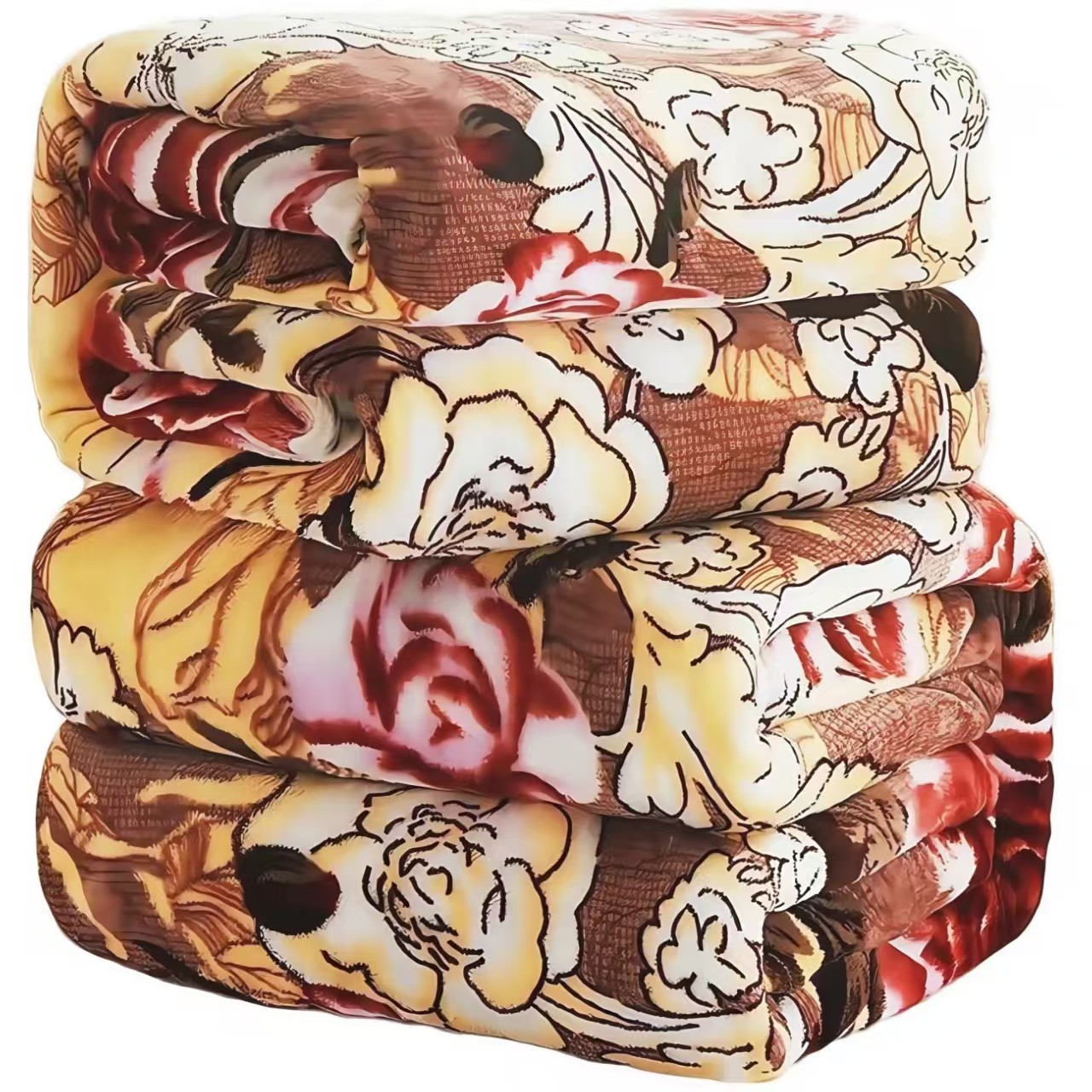 法兰绒毛毯加绒被单冬季保暖