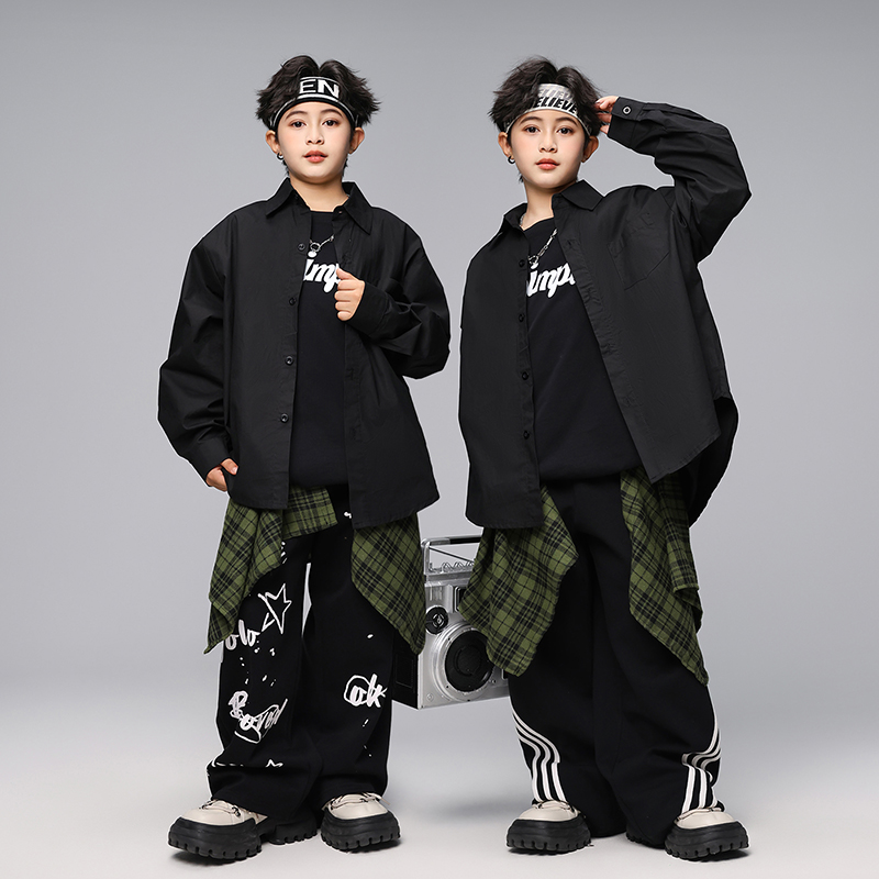 街舞儿童潮服秋冬演出服装