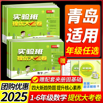 2025新版实验班提优大考卷青岛版一二三四五六年级上下册语文数学英语全套人教版青岛外研版小学同步课时训练专项练习册山东专用