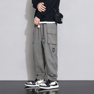 可供货抖音2023秋冬新款大码男装休闲裤大多口袋工装裤K10113-P50,nba球员休闲穿搭图片