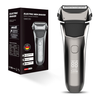 须刀电动男士胡须刀刮胡子剃毛全身水洗刮胡刀充电式三刀头多功能