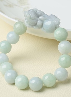 缅甸A货玉器工艺品全新貔貅手链