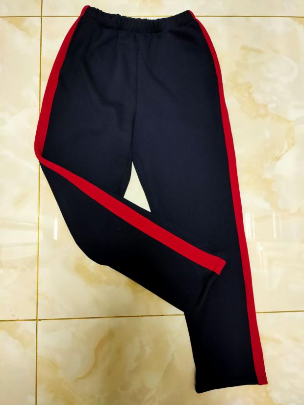 冬款加绒中小学男女宽道校服裤子