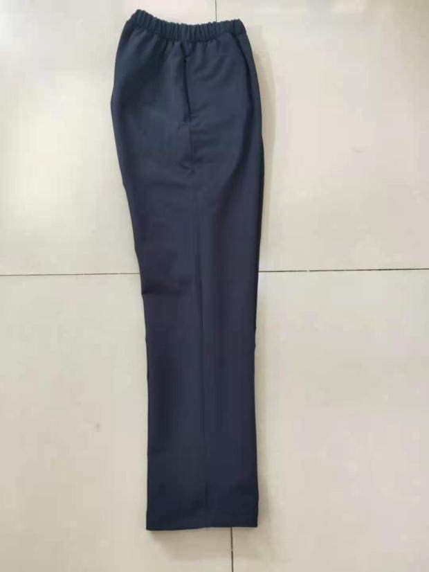 可订做男女藏蓝色净版直筒校服长裤运动裤子休闲裤纯棉宽松版校裤
