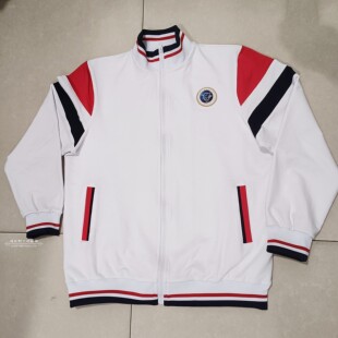 北京陈经纶中学校校服上衣中高小学生统一园服班服白色拼红运动衣