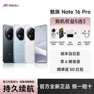 官方正品 AI手机新品 咨询享优惠 Pro 官方旗舰店高通骁龙6持久续航流畅耐用战神 Meizu魅族Note16
