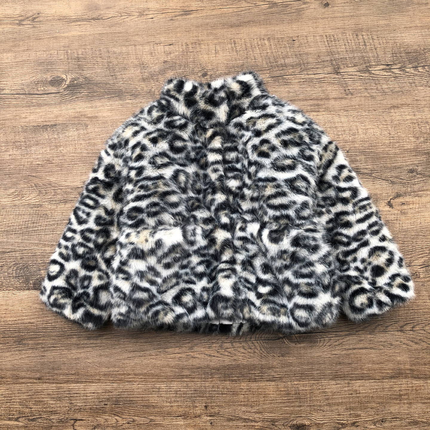 出口欧美单女童秋冬款加厚毛毛外套外贸原单中大童儿童仿皮草大衣