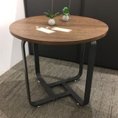 洽谈桌椅组合 现代简约商务接待桌休闲咖啡桌圆形桌小会议桌 圆桌